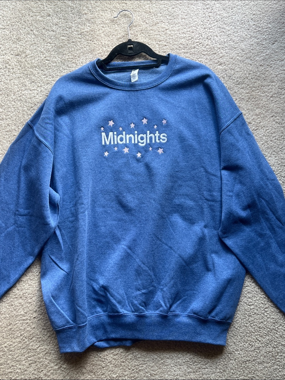 Gildan Blue "Midnights" Star Graphic Sweatshirt
